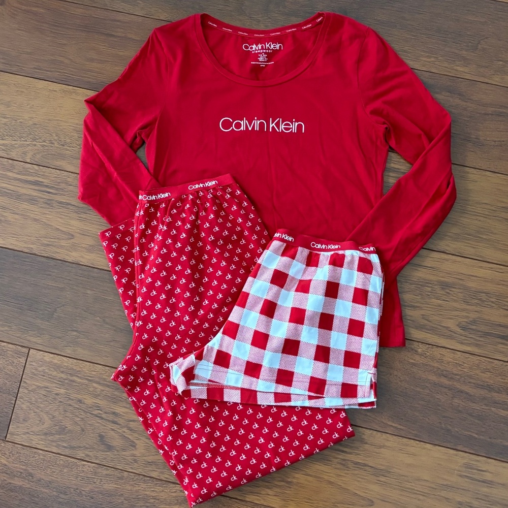 Calvin Klein Women's 3 Piece Sleepwear Set SZ Medium NWOT